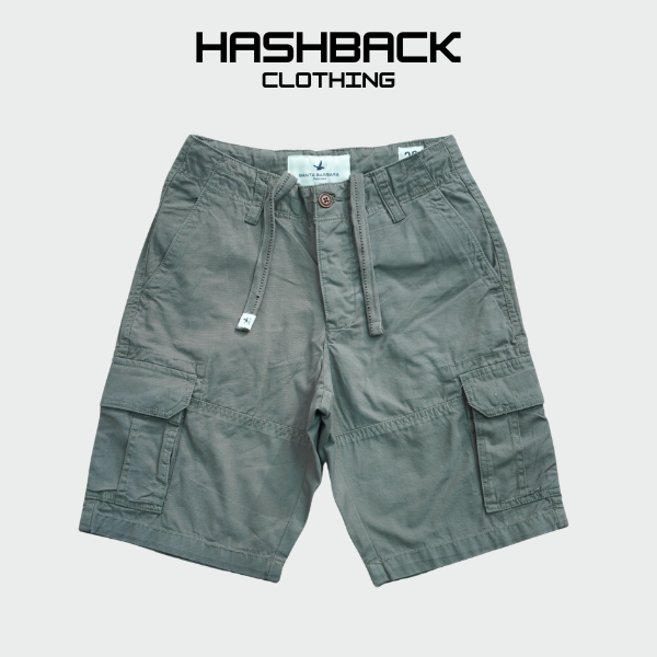 Men's Cargo Shorts – Multi-Pocket Utility Shorts with Drawstring
