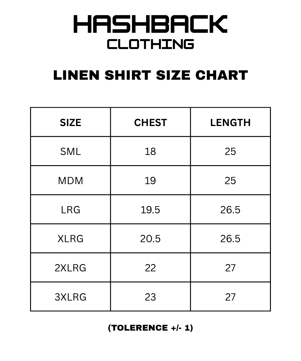 Hashback Printed Linen Shirt For Men