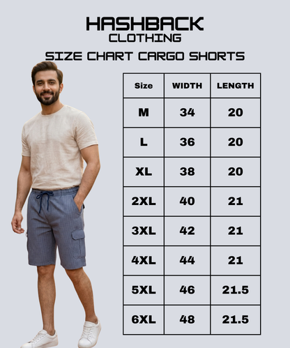 HashBack Men's Cargo Summer Shorts