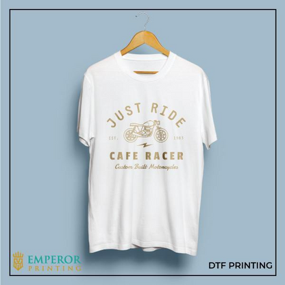 Custom DTF Prints for T-Shirts, Polos, Trousers, Tote Bags, Denim, Caps & More