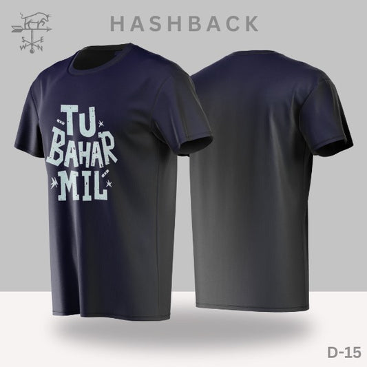 Printed Crew Neck T Shirt For Men D15