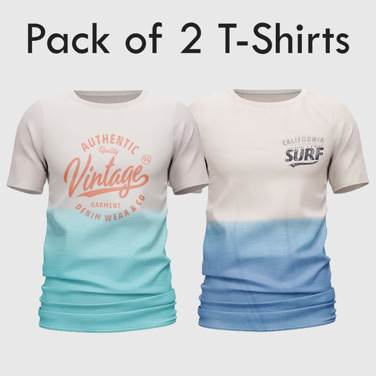 Men's oversized premium T-Shirt Pack of 2 Tie Die