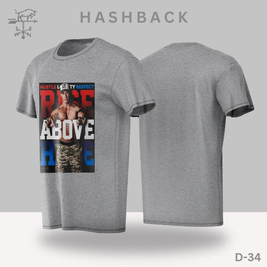 Printed Crew Neck T Shirt For Men D34