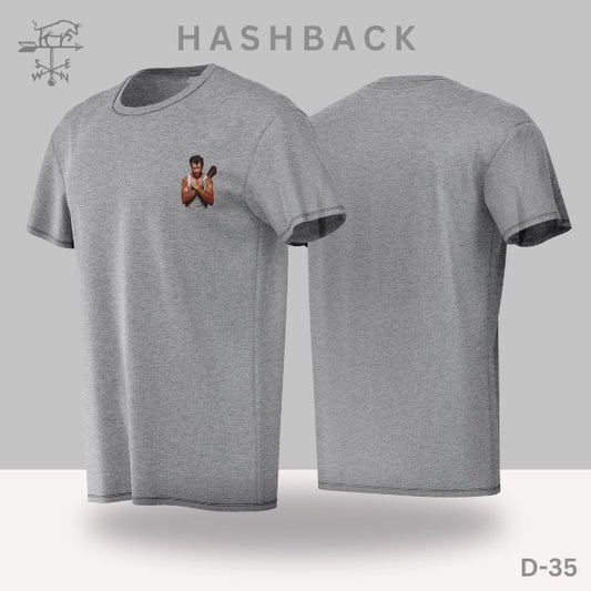 Printed Crew Neck T Shirt For Men D35