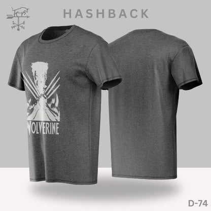 Printed Crew Neck T Shirt For Men D74