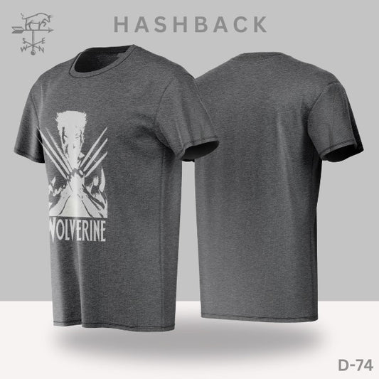 Printed Crew Neck T Shirt For Men D74