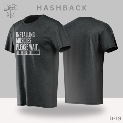 Printed Crew Neck T Shirt For Men D19