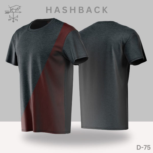 Printed Crew Neck T Shirt For Men D75