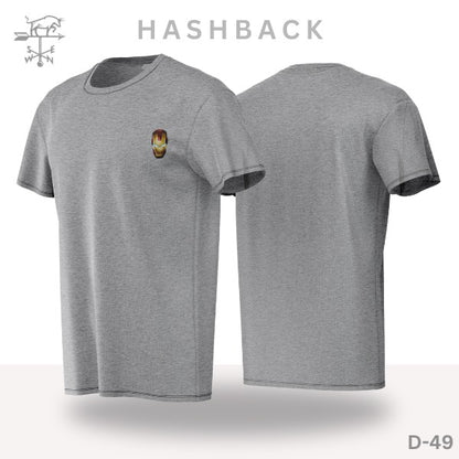 Printed Crew Neck T Shirt For Men D49