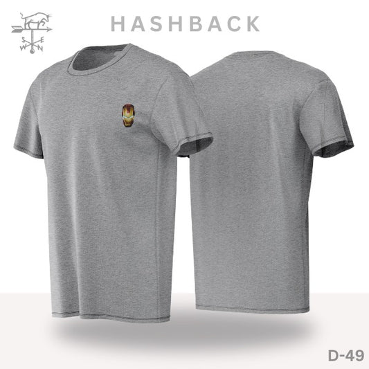 Printed Crew Neck T Shirt For Men D49