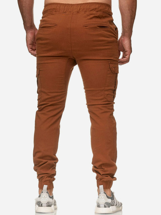 HashBack Stretchable Cargo Jogger Trouser -RUST