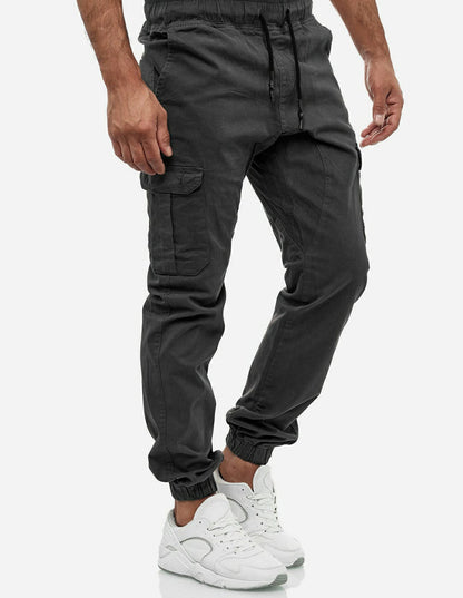 HashBack Stretchable Cargo Jogger Trouser - Anthra Grey