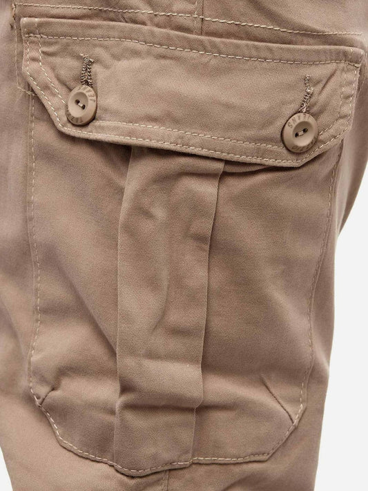 HashBack Stretchable Cargo Jogger Trouser -beige