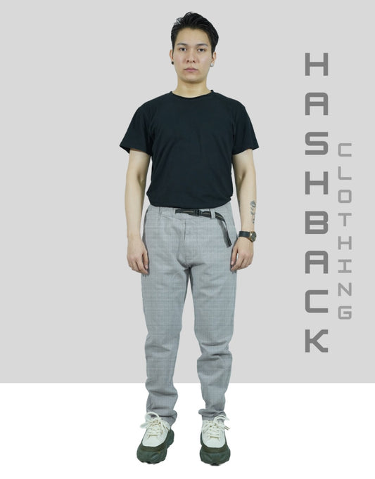 Men’s Coulisse Pants – Slim Fit, 4 Pockets with Belt Black