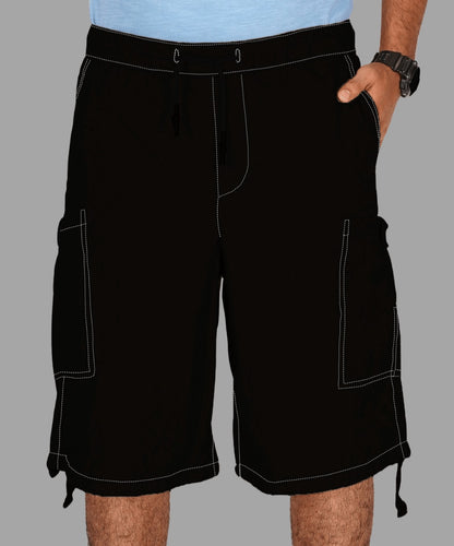 Poplin Shorts for Men's Performance Series Extreme Comfort - Black