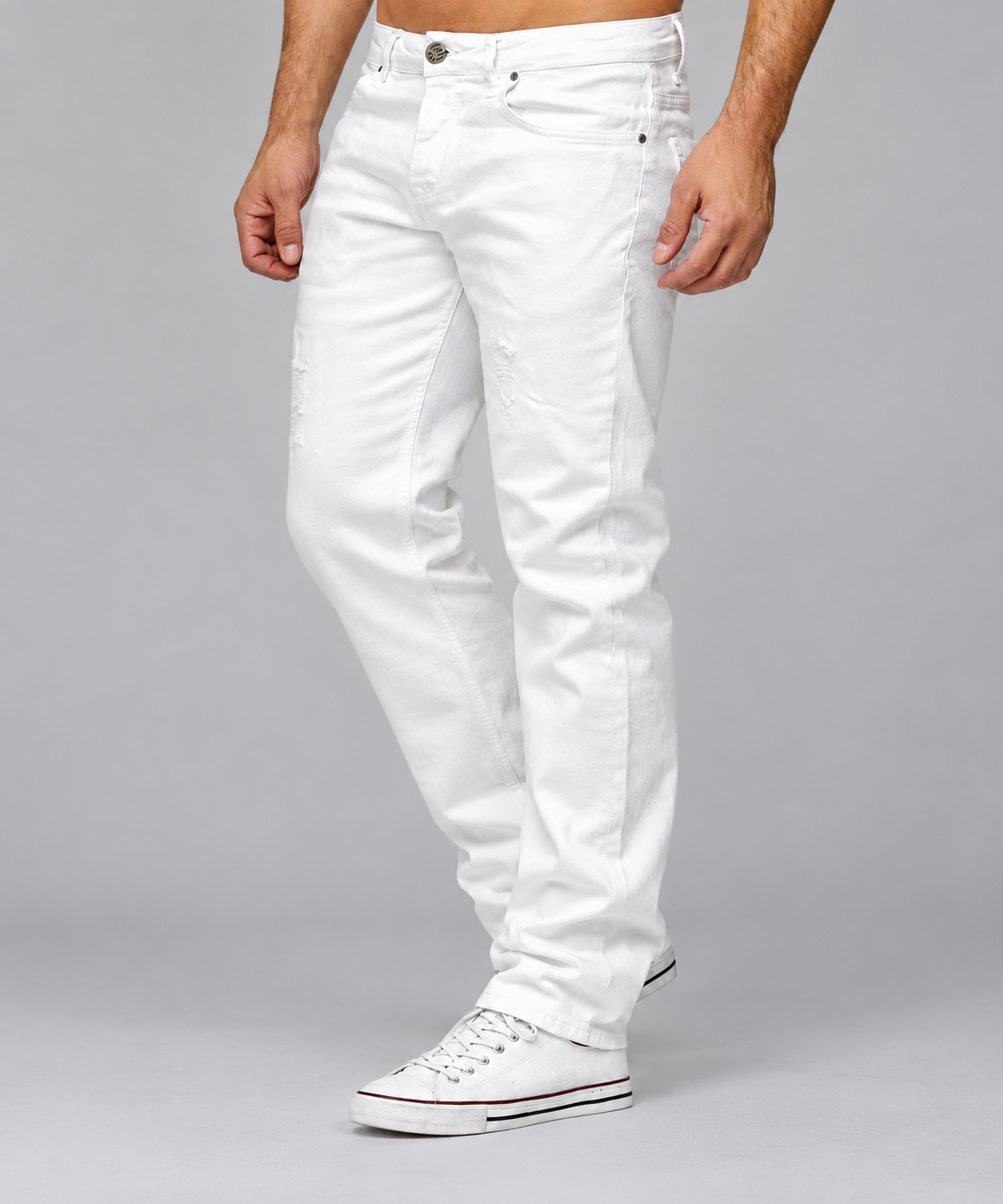 Men's Distressed Regular Size Denim Jeans