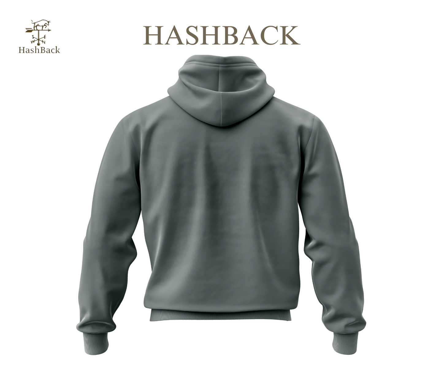 HashBack Plain Zipper Hoodie D20