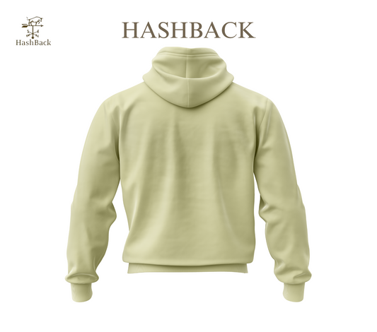 HashBack Plain Zipper Hoodie D22 LGHT BEIGE Big & Tall
