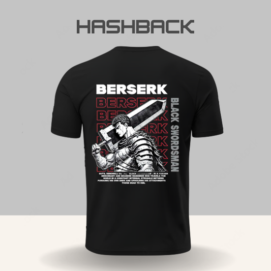 Hashback Round Neck Printed T-Shirt P-2 Berserk