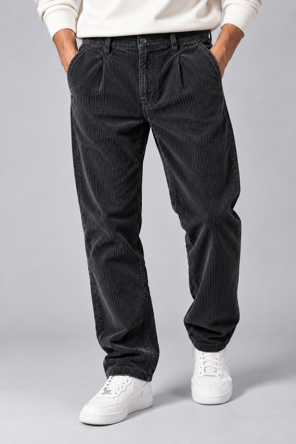Men’s Corduroy Chino Pants – Regular Fit