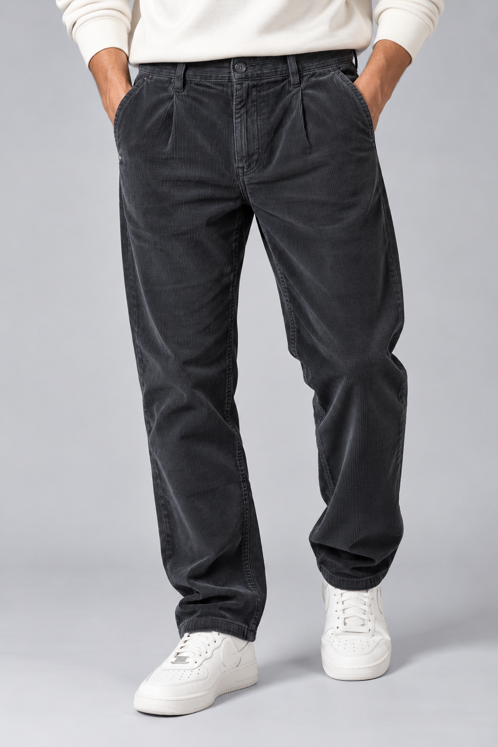 Men’s Corduroy Chino Pants – Regular Fit