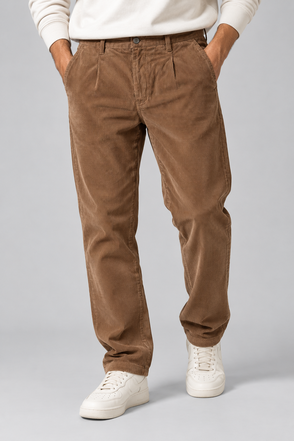 Men’s Corduroy Chino Pants – Regular Fit