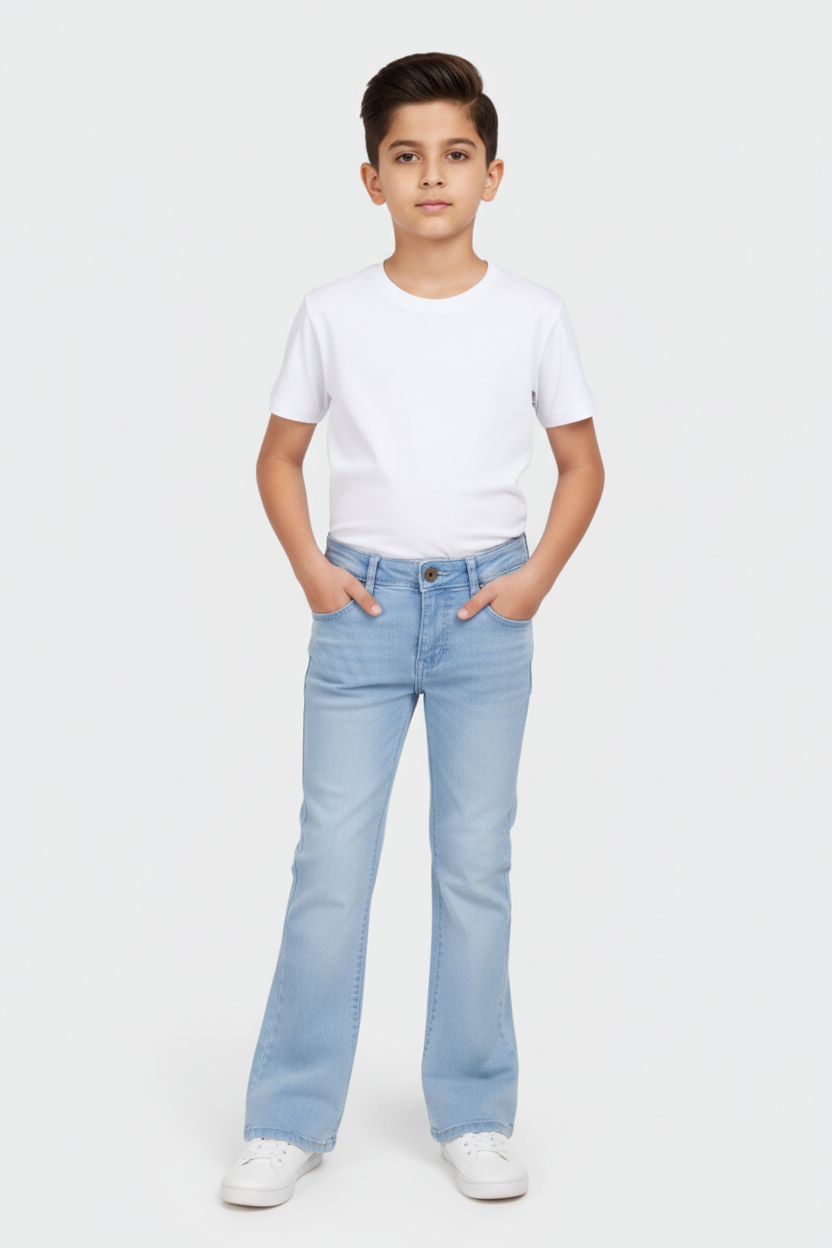 Casual hands in pockets pose
