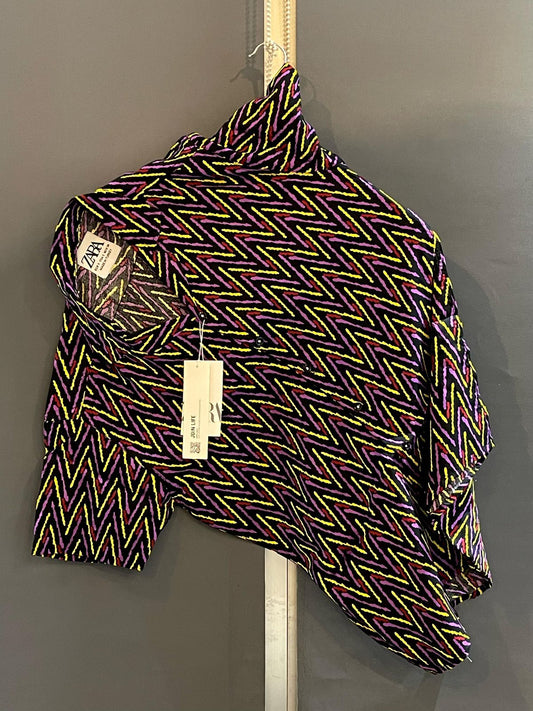 HASHBACK Printed Tropical fabric Shirt For Men 40