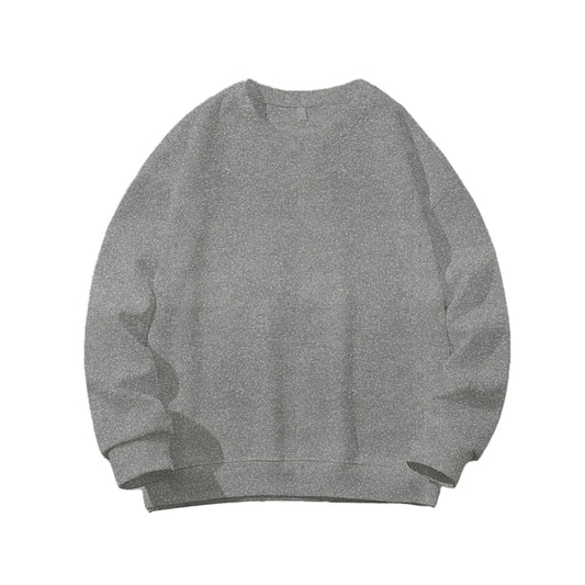 Sweatshirt Oversized Drop Shoulder Crew Neck Dark Heather