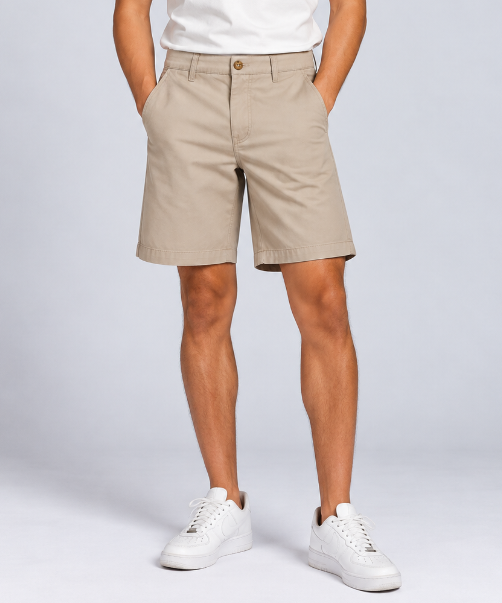 Men’s Cotton Chino Shorts – Regular Fit