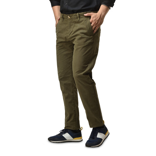 Mens Slim fit Chinos Pants - Olive