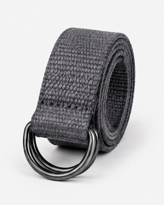 Canvas Web Belt – Men's Casual D-Ring & Flip Buckle Belt