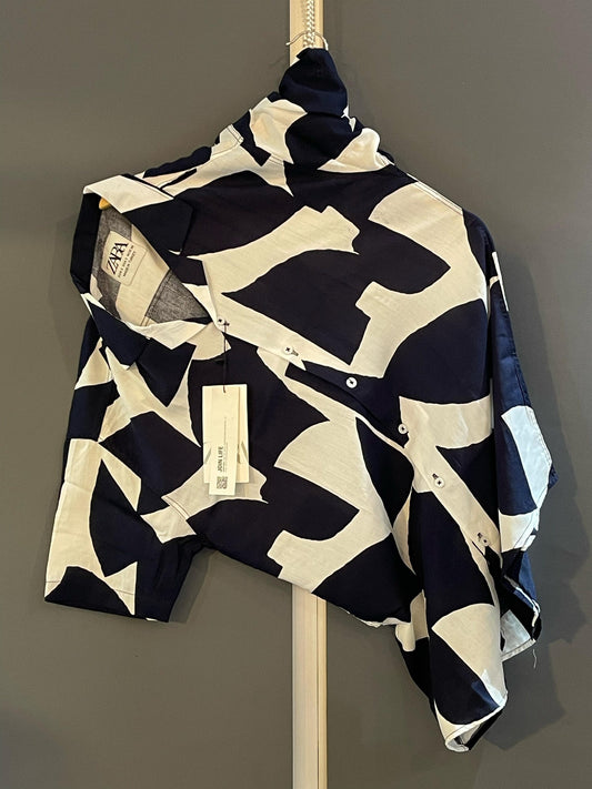 Hashback Printed Linen Shirt For Men