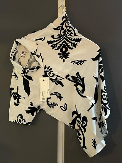 Hashback Printed Linen Shirt For Men