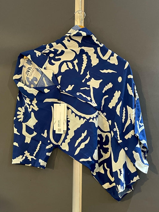 Hashback Printed Linen Shirt For Men