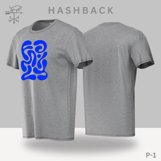 Hashback Round Neck Printed T-Shirt P-1Art