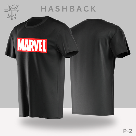 Hashback Round Neck Printed T-Shirt P-2  Marvel
