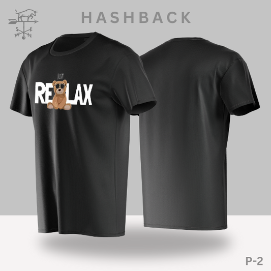 Hashback Round Neck Printed T-Shirt P-2  Just Relax