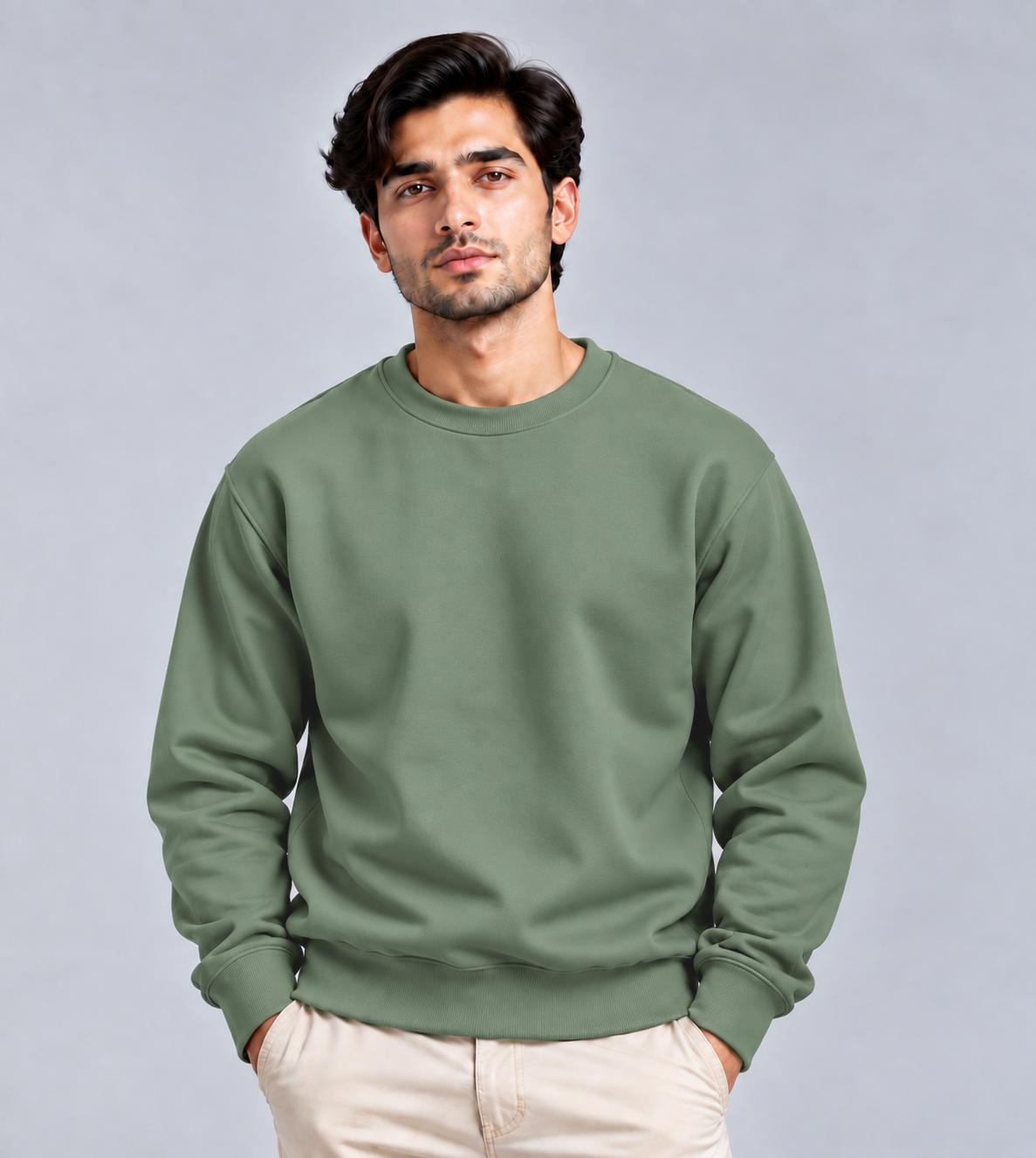 Unisex Plain Regular Fit Sweatshirt