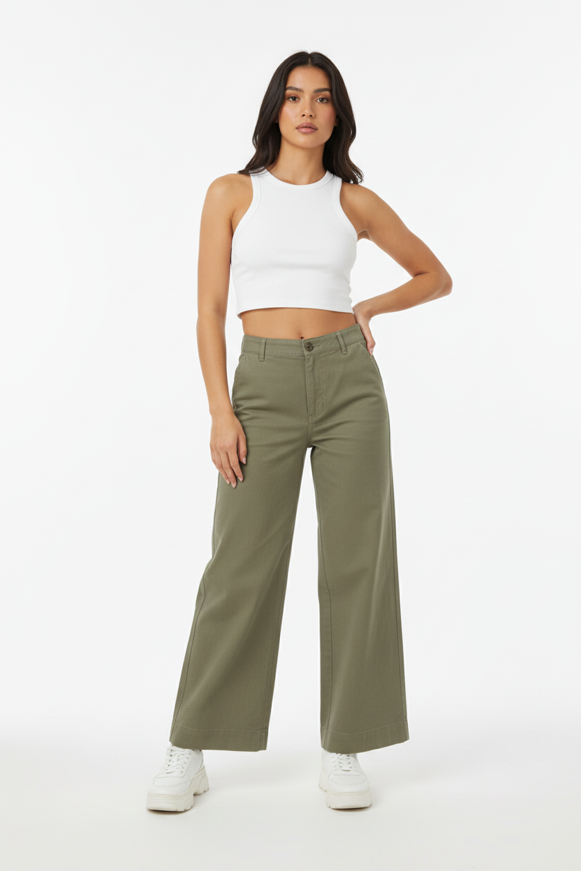 Standing pose with hand on hip