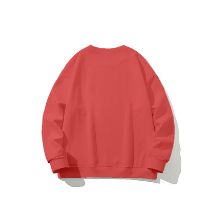 Sweatshirt Oversized Drop Shoulder Crew Neck Watermelon Pop (Pink 2)